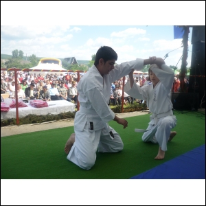 Read more about the article Demonstratie de aikido la Calinesti si Stalpeni